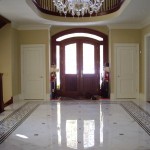 Custom design for marble mosaic floor