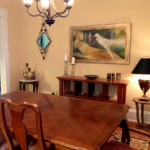 Original painting in client’s dining room